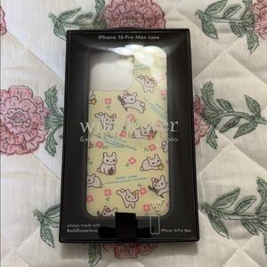 Wildflowers Yellow Cat Pattern iPhone Case for iPhone 16 Pro Max